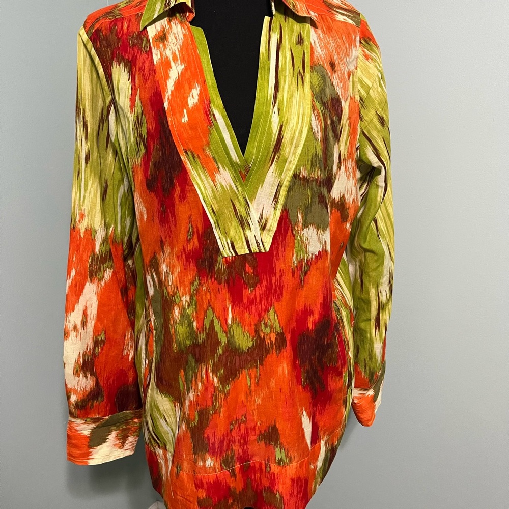 Talbots Vibrant Multicolor Blouse